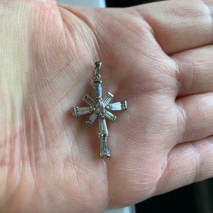 QVC Epiphany Diamonique cross pendant